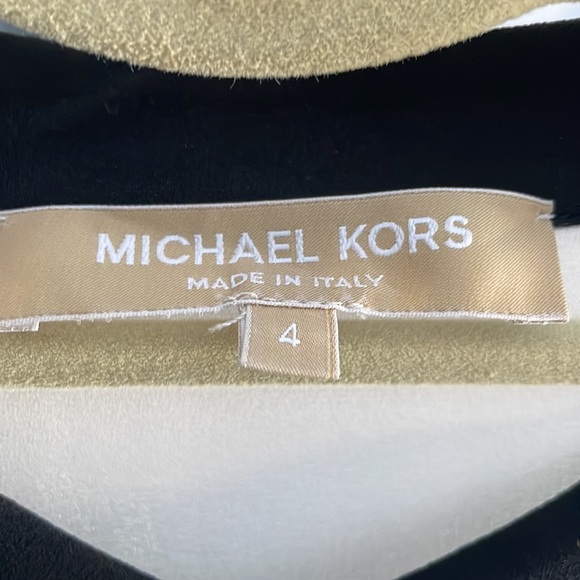 MICHAEL KORS tuxedo blouse SZ4 - Picture 2 of 7